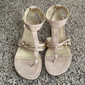 Nude dressy sandals